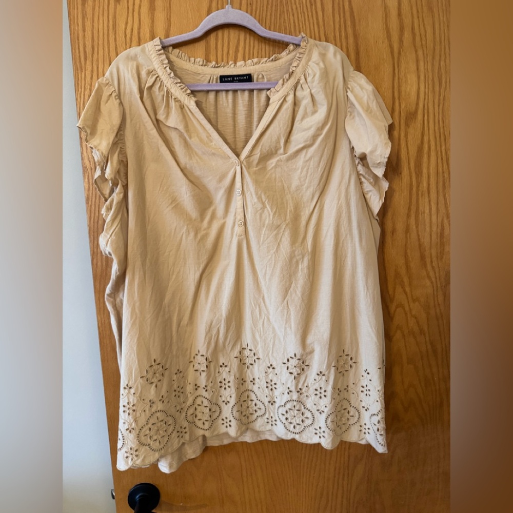 Lane Bryant Beige Women's Top